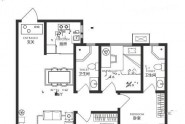 E户型三室两厅两卫125㎡