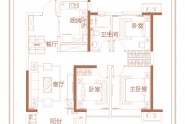 E户型三室两厅114㎡